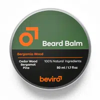 Beviro Balzám na vousy s vůní cedru, bergamotu a borovice (Beard Balm) 50 ml