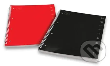 Krúžkový blok Pigna Monocromo A4 (linkovaný, 70 listov, mix farieb)