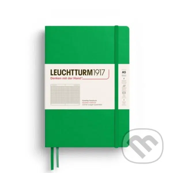 Leuchtturm1917 Zápisník Spring Leaf Medium A5 čtverečkovaný