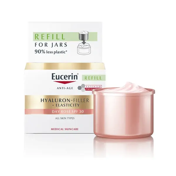 Eucerin HYALURON-FILLER + ELASTICITY Denný krém Rosé SPF 30 NÁHRADNÁ NÁPLŇ