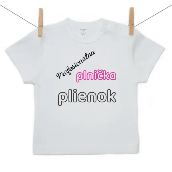 Boodyy Tričko s krátkym rukávom Profesionálna plnička plienok 116 (5-6 rokov)