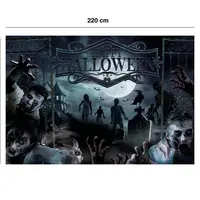 Foto pozadie Happy Halloween Cintorín 220x150cm