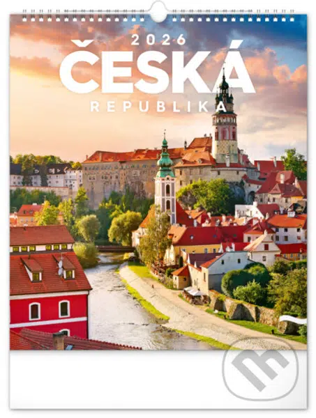NOTIQUE Nástěnný kalendář Česká republika 2026 (česká jména)