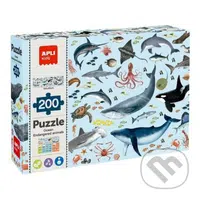 Ohrožená zvířata v oceánu - puzzle z kategorie Naučné puzzle