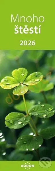Kalendář záložkový 2026 - Mnoho štěstí