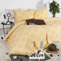 Obliečky ornament Exclusive satén žlté EMI Štandardný set jednolôžko obsahuje 1x 140x200 + 1x 70x90