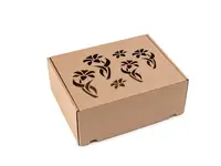 20 ks - Dárková krabice s motivem květů 250x200x100