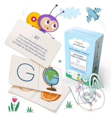 Alphabet and Numbers BIT DIFFERENTLY (Edukačné kartičky Abeceda a Čísla (anglická verzia))