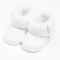 Dojčenské zimné krajkové kozačky New Baby 3-6 m biele 3-6 m, 20C54546