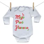 Boodyy Body s dlhým rukávom Moje prvé Vianoce 68 (3-6 mesiacov)