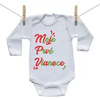 Boodyy Body s dlhým rukávom Moje prvé Vianoce 68 (3-6 mesiacov)