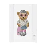 CEBA Podložka prebaľovacia 2-hranná s pevnou doskou (50x70) Comfort Fluffy Puffy Lea