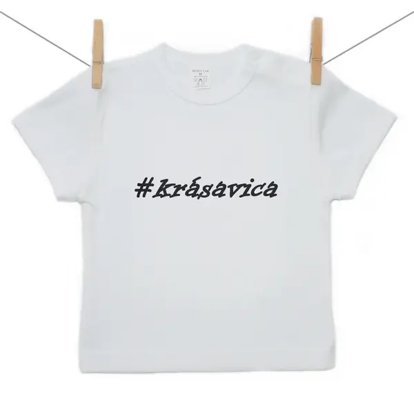 Boodyy Tričko s krátkym rukávom Krásavica 80 (9-12 mesiacov)