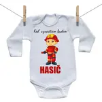 Boodyy Body s dlhým rukávom Keď vyrastiem budem hasič 92 (18-24 mesiacov)