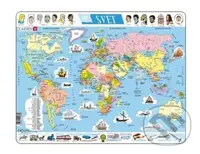 Puzzle Svět politická mapa 107 dílků - puzzle z kategorie 60 - 300 dílků