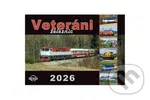 Nástěnný kalendář Veteráni železnic 2026 - Richard Piroutek