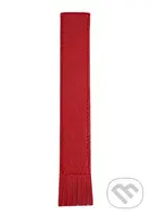 Kožená záložka se střapci Červená