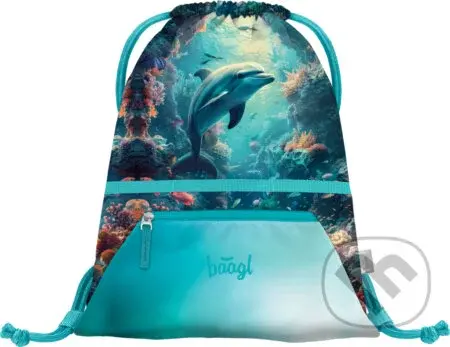 Vrecko s priehradkou na zips Baagl Delfín