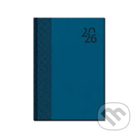 Denný diár VENETIA 2026 (tyrkysový) (12-mesačný, A5)