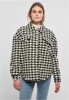 Women's Shirt AOP Sherpa Blackhoundstooth