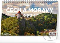 NOTIQUE Stolní kalendář Krásy Čech a Moravy 2026 (řádky)