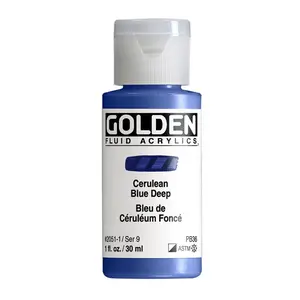 Akrylová barva Golden Fluid 30 ml - Cerulean Blue Deep 2051