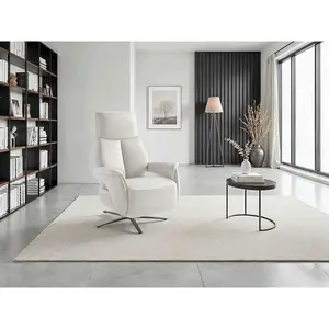 Sit & More RELAXAČNÍ KŘESLO, kůže, bílá