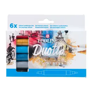 Ecoline Duo Tip sada 6ks Urban