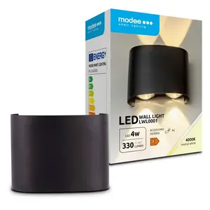Modee LED svietidlo na stenu 4W 330lumenov IP65 (LWL0001)