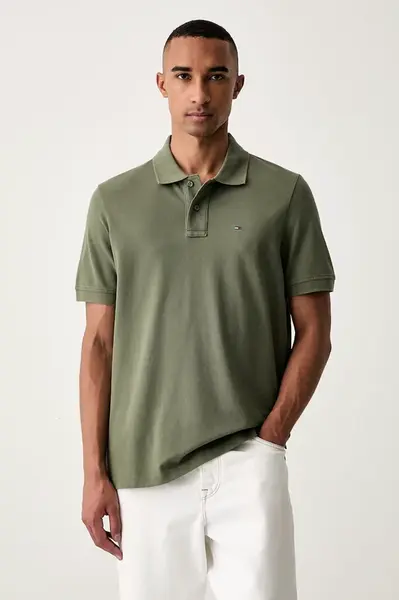 Tommy Jeans  polo pánské bavlněné