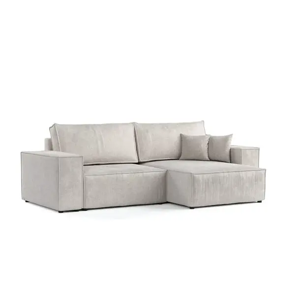 AltaBeds ROHOVÁ SEDAČKA CAVO, textil, Světle béžová