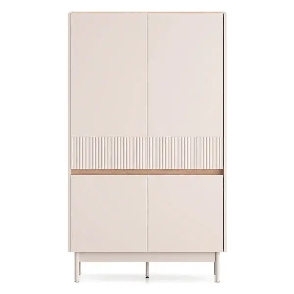 Selsey HIGHBOARD Dunea kašmírově šedá/dekor dubu 92 cm