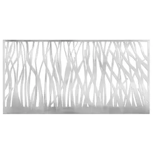 KUNSTLOFT KOVOVÁ NÁSTĚNNÁ DEKORACE STŘÍBRNÁ, 120/60 CM