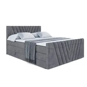 ALTDECOR POSTEL boxspring ERNINA-Z KING – 200 x 200 – H3/H4 – tmavě šedá