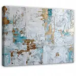 Wallarena PLÁTNO Mramor Abstraktní Šedá 100x70 cm