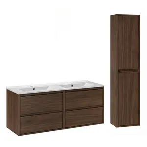 Petits-meubles KOUPELNOVÝ NÁBYTEK 121cm Edmé 2er-Set Dřevo