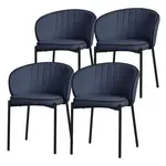 ML-DESIGN JÍDELNÍ ŽIDLE, sada 4 ks, tmavě modrá