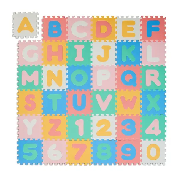 Relaxdays PUZZLOVÁPODLOŽKA Barevná 36-ks EVA pěna