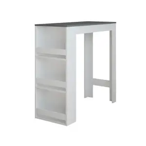 Vicco BAROVÝ STŮL Repose Bílá/antracitová 45 x 110 cm