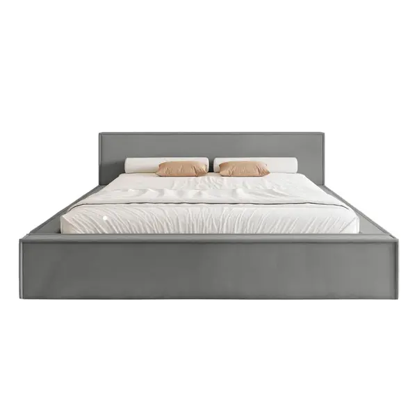 Fedve POLSTROVANÁ POSTEL Mendocino Classic Low 180x200 cm, Šedá