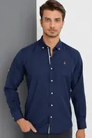 G974 DEWBERRY MEN'S SHIRT-NAVY BLUE