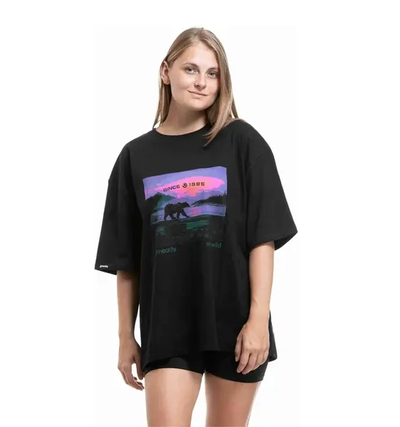 Meatfly unisex tričko Alaska Black | Černá | Velikost S/M | 100% bavlna