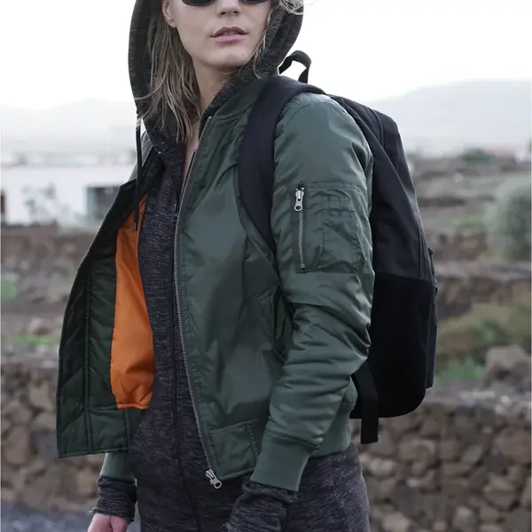 Dámská bunda Basic Bomber Jacket olivová