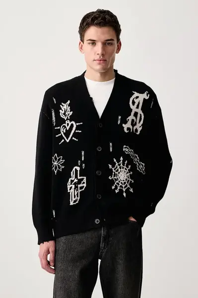 AllSaints  kardigan pánský bavlněný STAGED