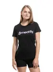 Dámské tričko meatfly mf logo černá/fialová xs