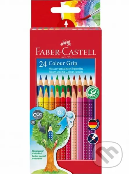 Pastelky akvarelové Colour Grip 24 farebné set