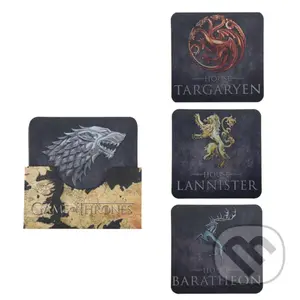Podtácky Game of Thrones - Znaky rodov (4 ks)