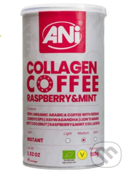 Kolagén Raspberry&Mint instantná káva plechovka