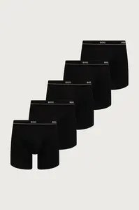 BOSS  přiléhavé boxerky pánské bavlněné s elastanem BoxerBr 5P Essential 5-pack