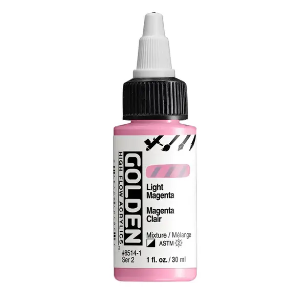 Akryl Golden High Flow 30ml – 8514 Light Magenta